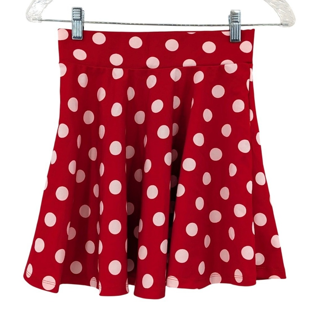 Disney Bounding Red Polka Dot Skater Skirt Minnie Inspired‎ Retro S
